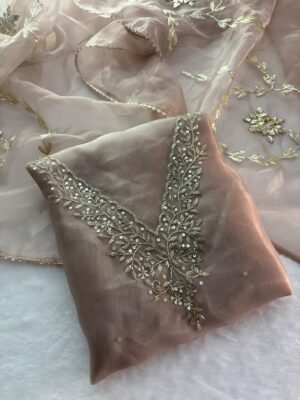 Viscose Organza Unstitched Outfit