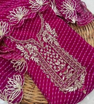 Georgette Kurta Unstitched Outfit